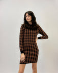 Abito in maglia pied de poule