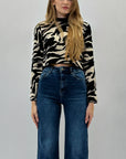 Pullover stampa zebrata
