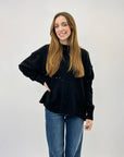 Pullover girocollo con brillantini