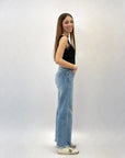 Pantaloni jeans gamba larga