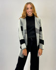 Cardigan morbido con cappuccio