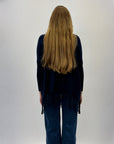 Pullover dolcevita con frange