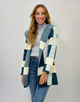 Cardigan morbido con cappuccio