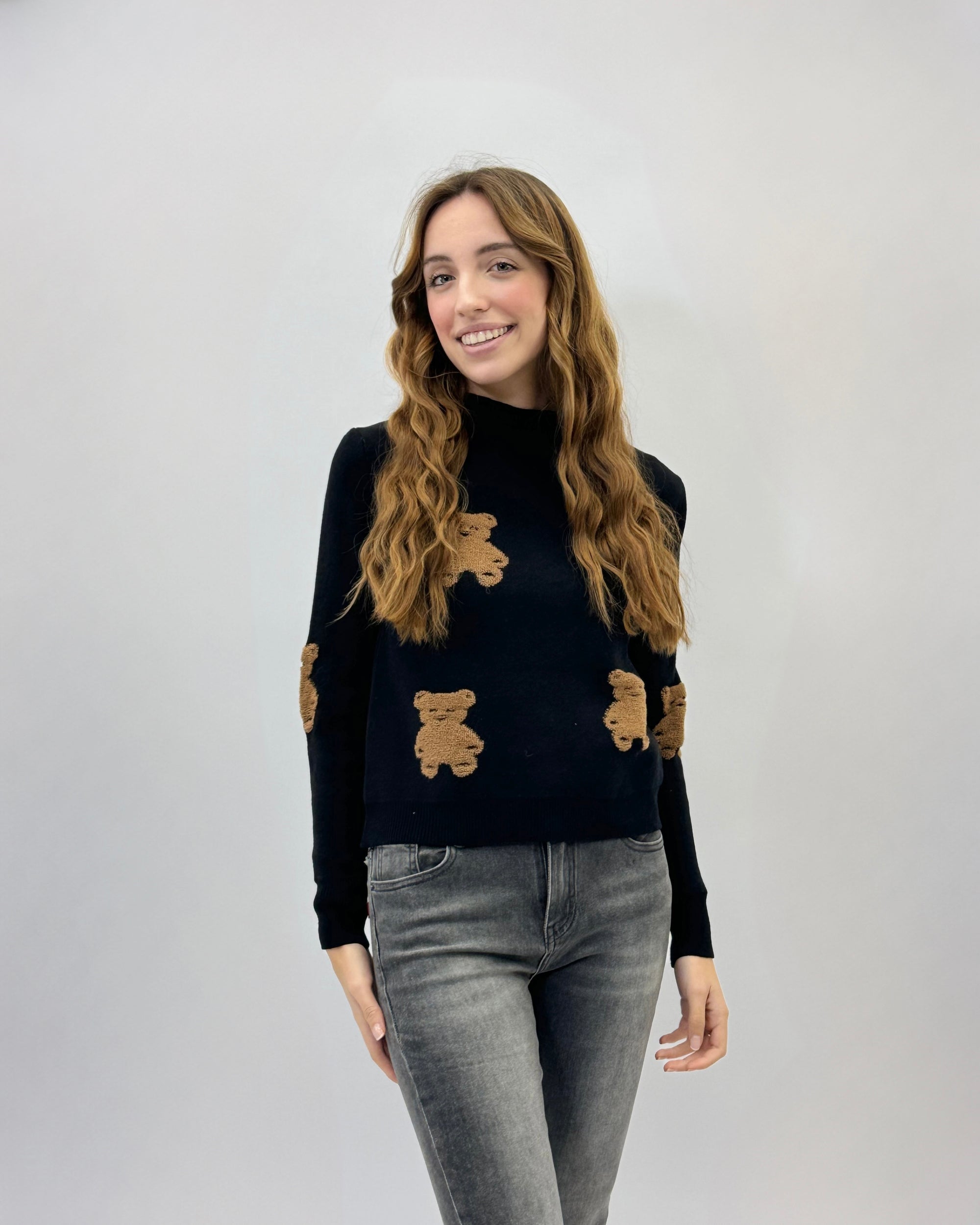 Maglione lupetto orsetti