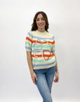 Maglia mezze maniche con quadrifoglio