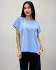 Maglia mezze maniche tinta unita