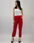 Pantaloni eleganti con fiocco