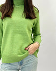 Maglione dolcevita misto lana