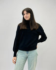 Maglione dolcevita ampio con maniche palloncino