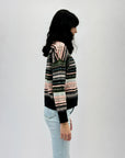 Maglione morbido stampa jacquard