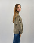 Maglione lupetto misto lana