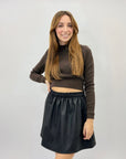 Pullover crop petite