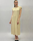 Abito lungo basic con dettaglio lurex