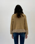 Maglione dolcevita in lana mohair