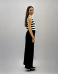 Maglione smanicato con paillettes