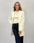 Cardigan lungo con cappuccio