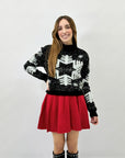 Maglione natalizio con fiocco di neve lurex