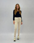 Pantaloni in velluto con laccio