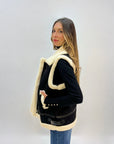 Giubbotto montone a gilet