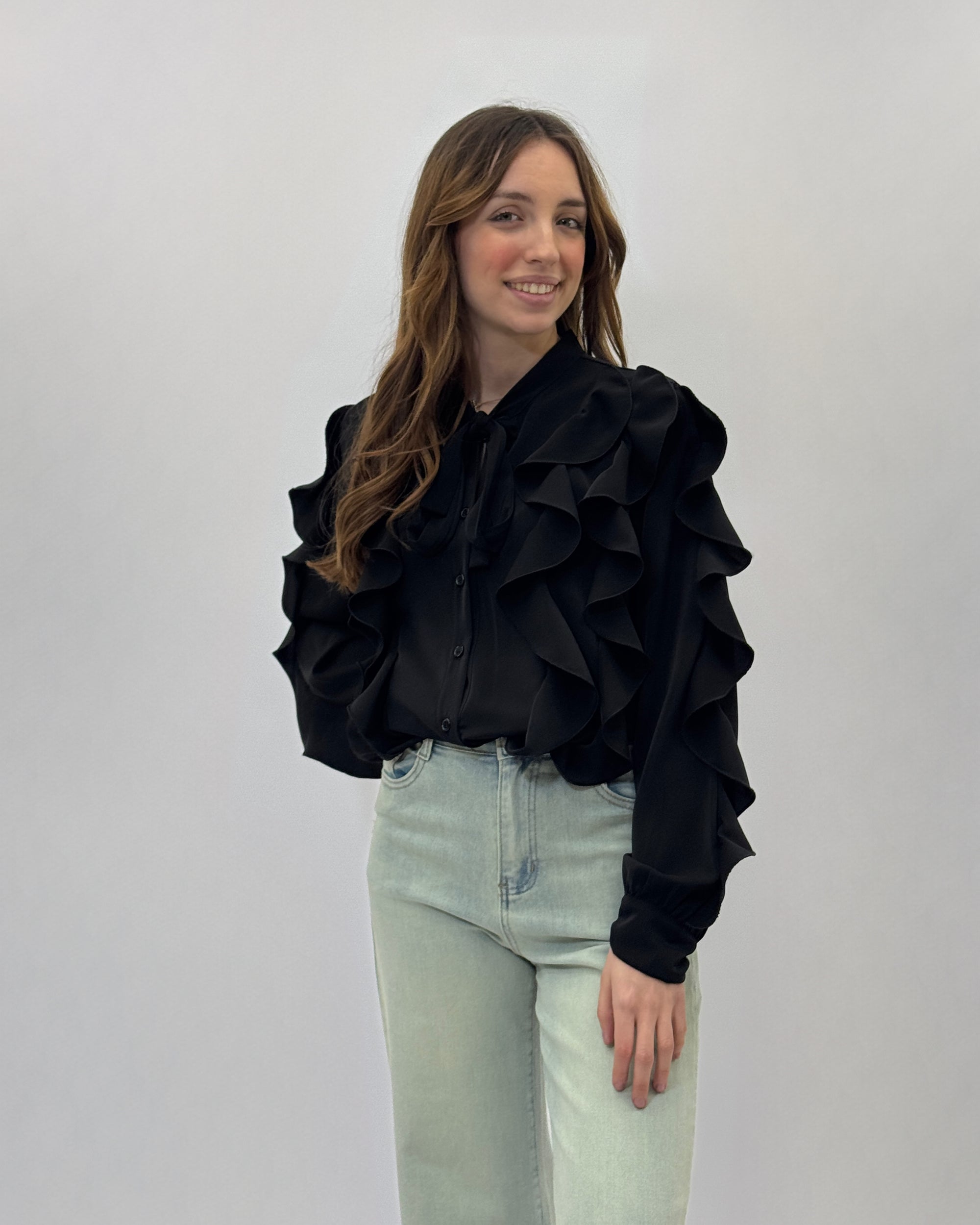Camicia con volant