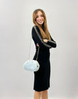 Pochette lurex con tracolla