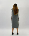 Gilet lungo con texture morbido