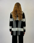 Cardigan morbido con cappuccio