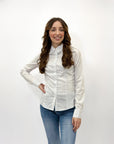 Camicia sciancrata a righe