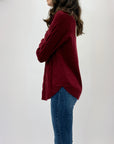 Maglione morbido intrecciato over