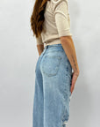 Jeans dritto con strappi