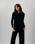 Maglia morbida con zip dietro