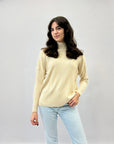 Pullover comodo lupetto con dettaglio