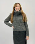 Maglione intrecciato dolcevita