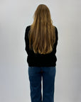 Maglione con dettagli gioiello sulle spalle