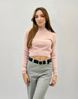 Pullover crop petite
