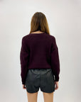 Pullover girocollo tinta unita