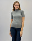 Maglia dolcevita mezze maniche basic
