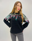 Maglione premium morbido comodo con paillettes