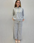 Pantaloni tuta con paillettes laterali