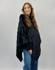 Poncho morbido peluche