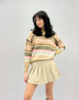 Maglione morbido stampa jacquard