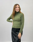 Maglione dolcevita tinta unita
