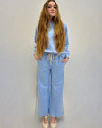 Pantaloni tuta con paillettes laterali