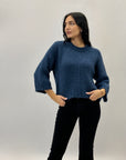 Maglione tinta unita morbido misto lana