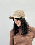 Cappello intrecci con visiera