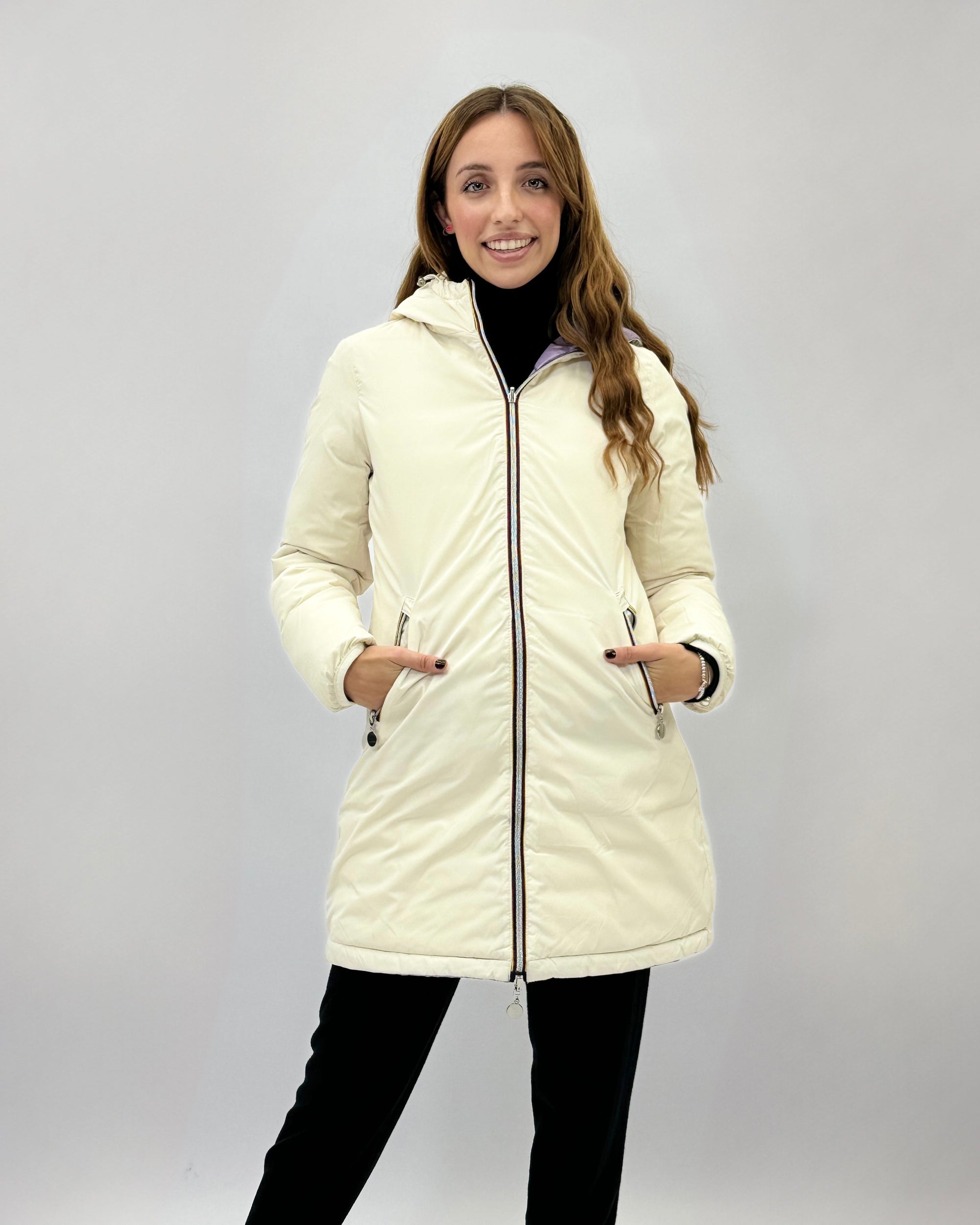 Piumino Donna Reversibile Double Face – Giacca Invernale Lunga