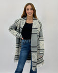 Cardigan morbido fantasia etnica