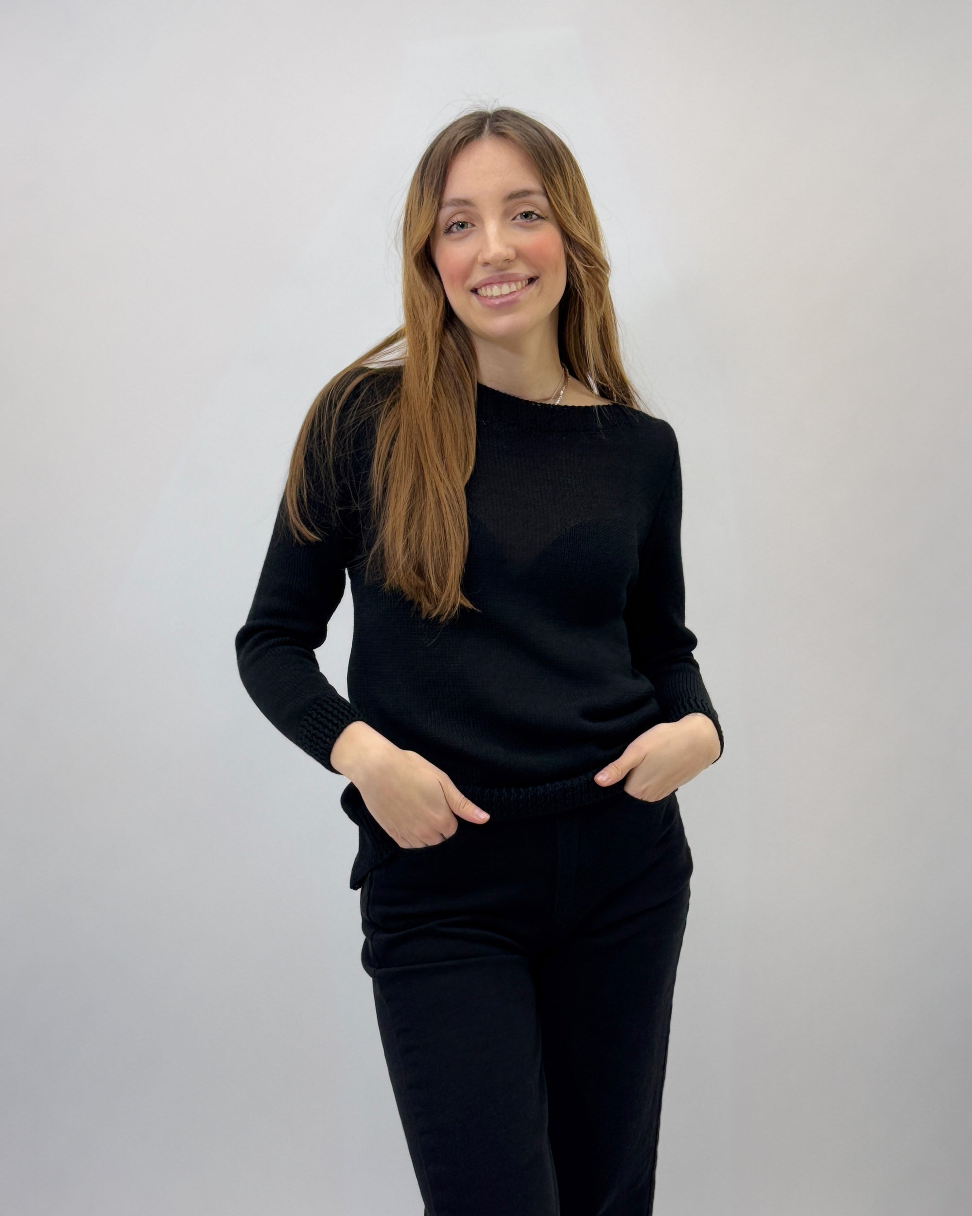 Maglia con bottoni dietro