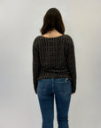 Maglia in lana con stampa geometrica