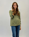Maglia misto lana con interno animalier